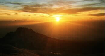 Sunrise over Mawenzi