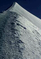 Mont Blanc summit ridge